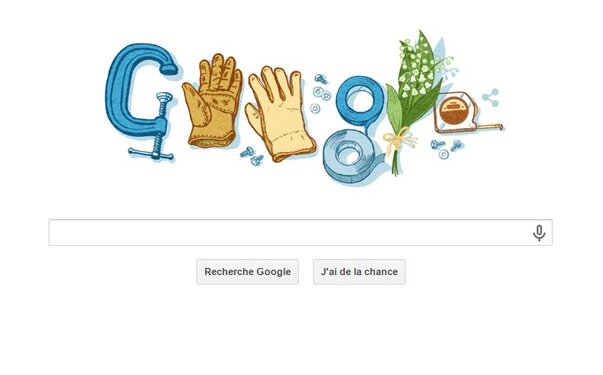 Le 1er Mai célébré par Google