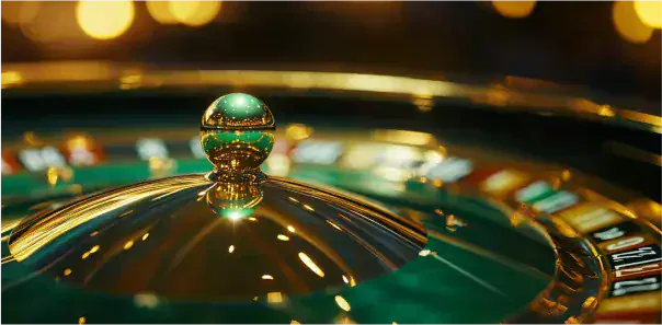 Stół do ruletki z obstawionymi numerami