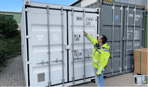 Ladungssicherung in Containern