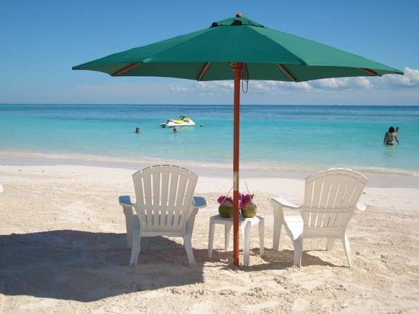 sombrillas y camastros en clubs de playa