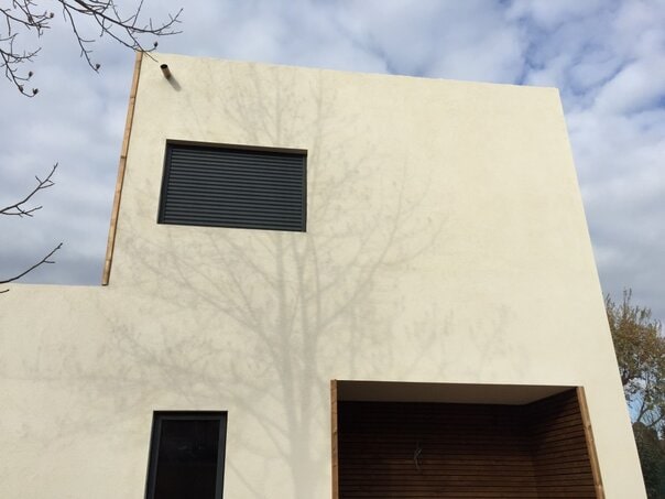 enduit maison bois massif Mouans Sartoux