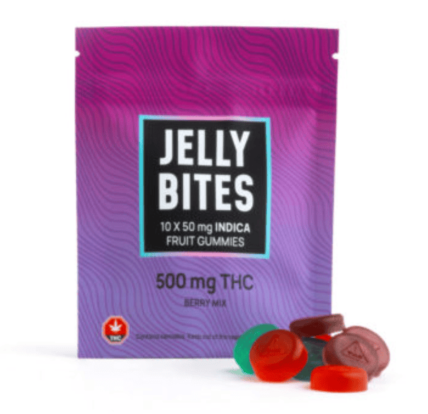 Twisted Extracts – Indica Extra Strength Jelly Bites (500 mg THC) – Berry Mix