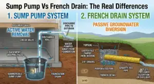 Sump Pump Vs French Drain The Real Differences
