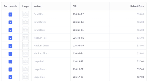 Setting V3 Options Pricing