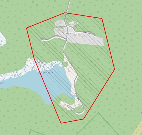 Karta över Norrtälje kommun med röda markeringar för pågående arbeten.