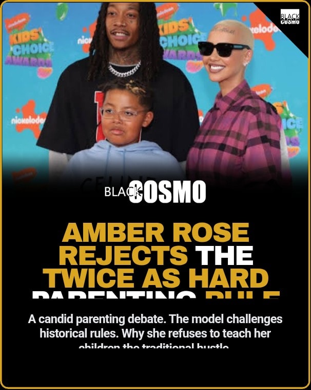 A descriptive photo of Amber Rose posing at a public event.