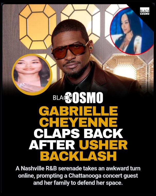 Gabrielle Cheyenne and her family respond to online critics after her stage moment with Usher in Nashville.
