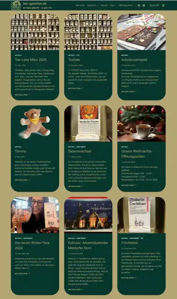 Teespeicher News