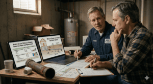 Cost Difference between  sewer line repair and replacement scaled 