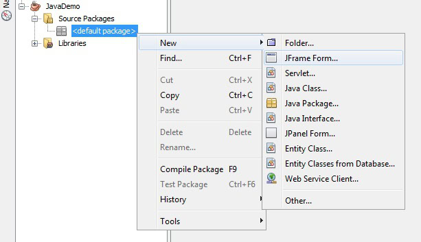 java application