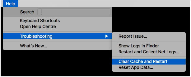 Slack Clear Cache