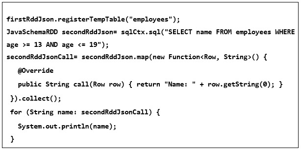 JSON verisinden oluşturulan geçici tabloda SQL sorgusu çalıştırma kod örneği