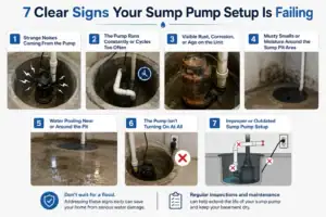 7 Clear Signs Your Sump Pump Setup Is Failing