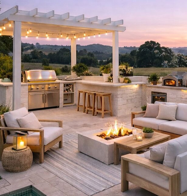 Outdoor kitchen essentials for a timeless space