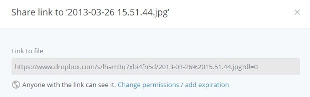 lấy direct link file dropbox