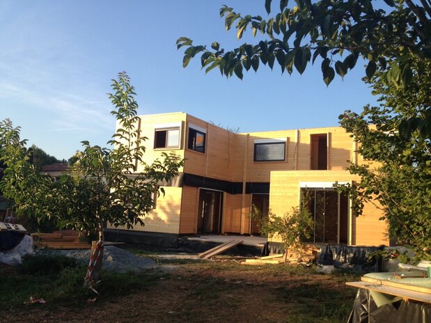 maison bois massif Mouans Sartoux