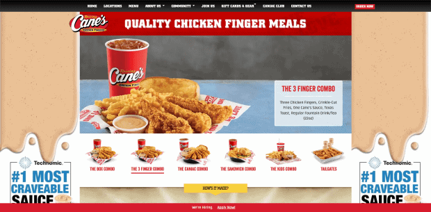 chicken fingers from raising cane's franchising