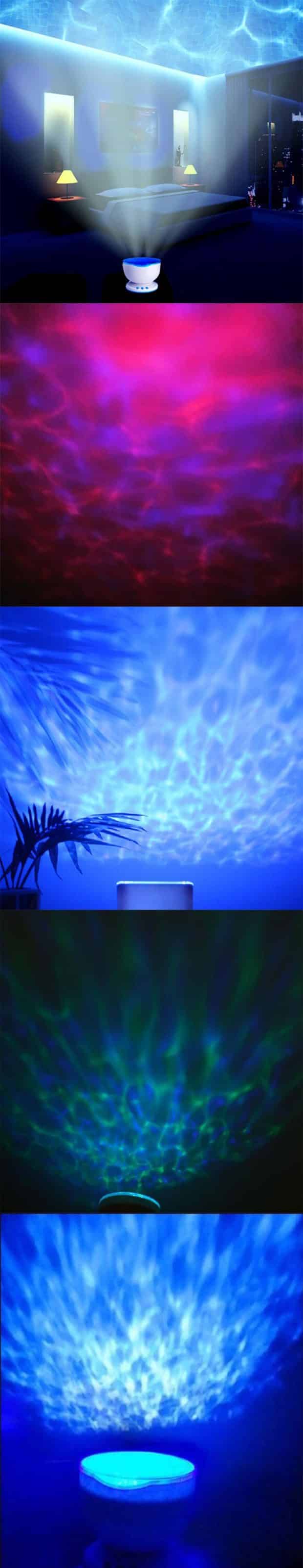 Ocean Wave Night Light Projection Lamp