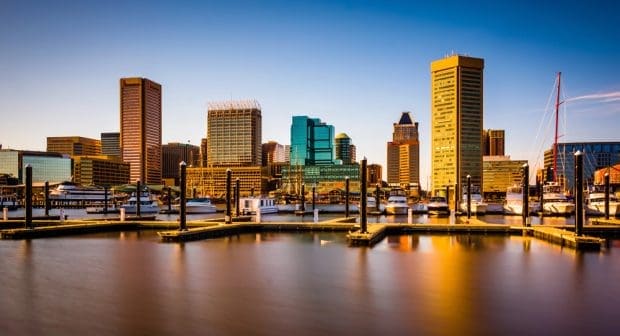 image of baltimore maryland inner harbor