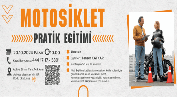 Motosiklet Pratik Eğitimi Gerçekleştirilecek