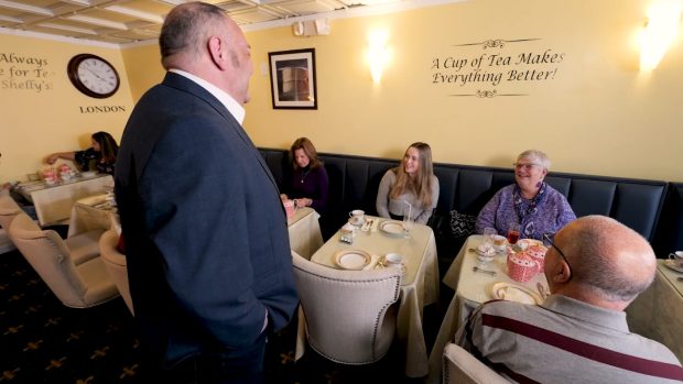 interior of a shelly's tea room 