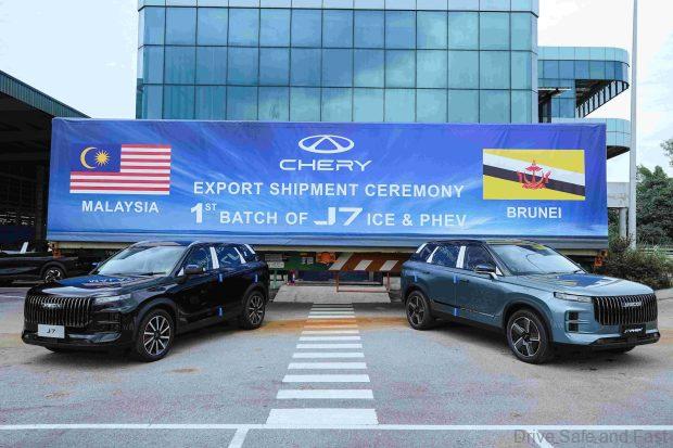 chery corporate malaysia exporting jaecoo j7 ice and phev to brunei