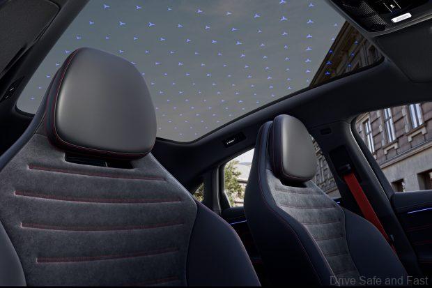 Interieur der neuen elektrischen Mercedes-Benz C-Klasse, 2026.Interior of the new electric Mercedes-Benz C-Class, 2026.