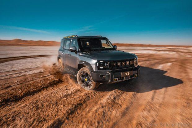 jetour t2 in the dessert