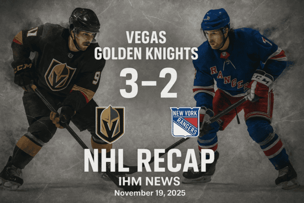 Vegas Golden Knights 3-2 New York Rangers - NHL Recap | IHM News