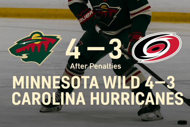 Minnesota Wild 4-3 Carolina Hurricanes (SO): Wallstedt Steals the Points | IHM News
