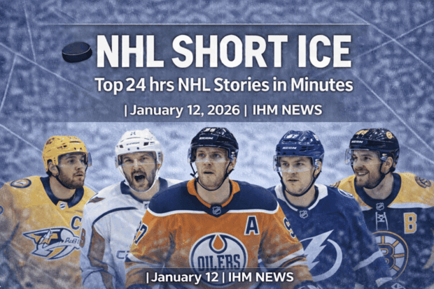 IHM NHL SHORT ICE - Top Stories in Minutes January 12, 2026 | IHM News