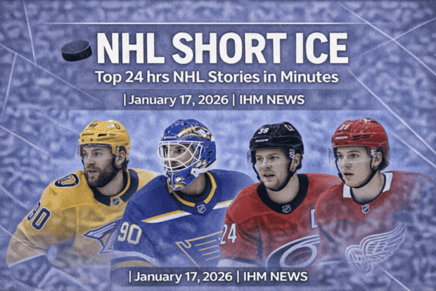 IHM NHL SHORT ICE - Top Stories in Minutes January 17, 2026 | IHM News