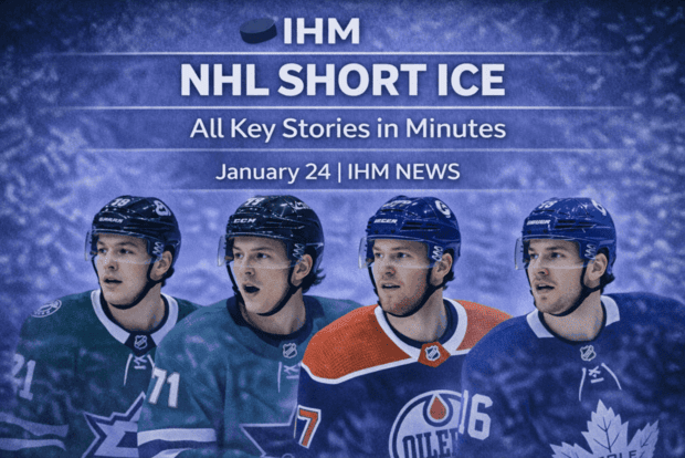 IHM NHL SHORT ICE - Top Stories in Minutes January 24, 2026 | IHM News
