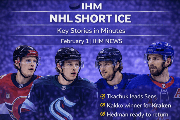 IHM NHL SHORT ICE - Top Stories in Minutes February 1, 2026 | IHM News