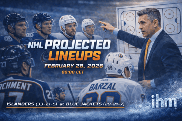 NHL Projected Lineups - Game Day Feb 29, 2026