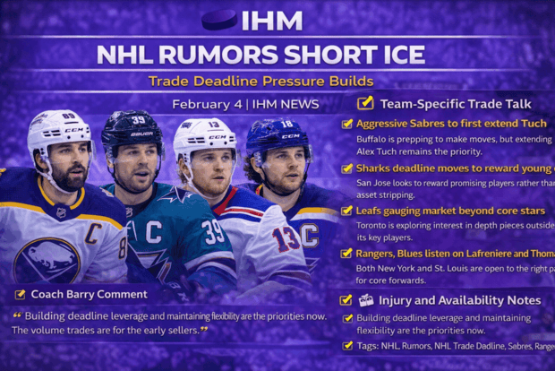 IHM NHL SHORT ICE - RUMORS