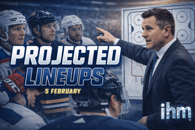 NHL Projected Lineups - Game Day Feb 5, 2026 - IHM News