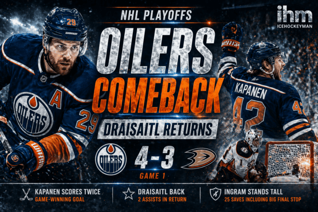 Draisaitl Returns as Oilers Edge Ducks in Game 1 | IHM