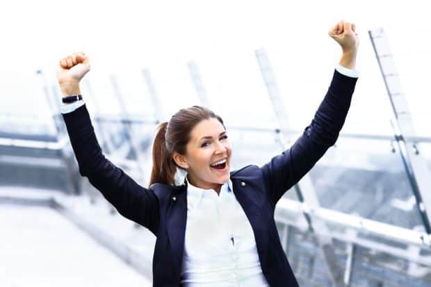 woman with a winning entrepreneurial mindset