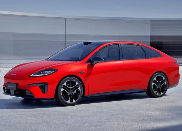 Aion RT sedan in red