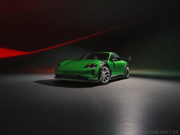 Porsche Taycan Turbo GT with manthey kit