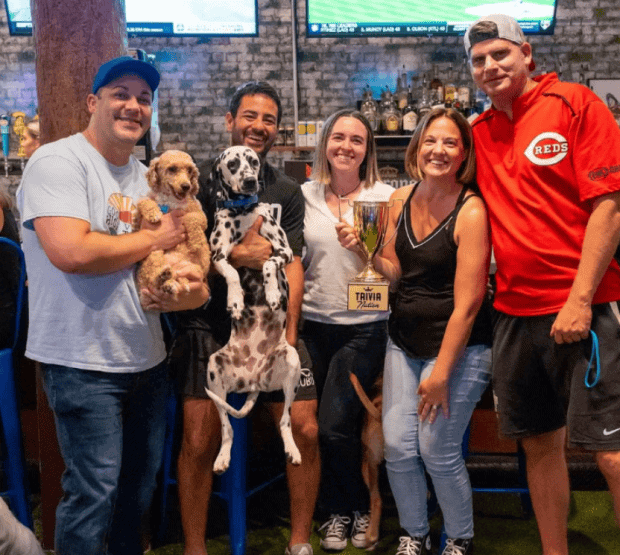 image of patrons at pups pub