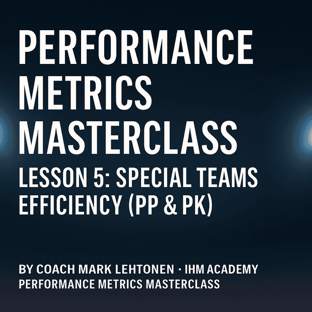 IHM Academy · Performance Metrics Masterclass - Lesson 5
