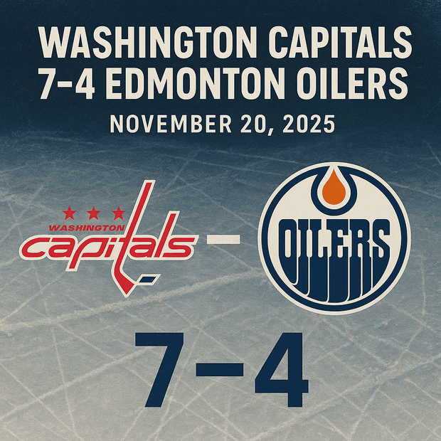 Washington Capitals 7-4 Edmonton Oilers - NHL Game Recap| IHM News