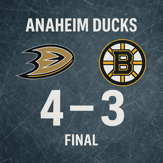 Anaheim Ducks 4-3 Boston Bruins - Physical battle in Anaheim | IHM News
