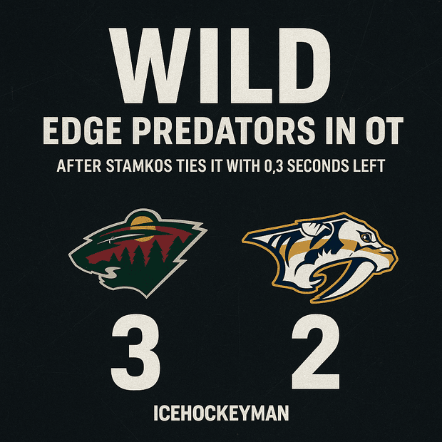 Wild Beat Predators in OT After Dramatic Stamkos Equalizer