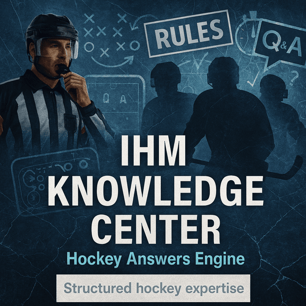 IHM Knowledge Center A practical ice hockey reference library built for fast, clear answers and deeper understanding. Rules, tactics, analytics, goaltending, equipment, training, fantasy and youth development - explained in consistent terminology and a coaching-first style.