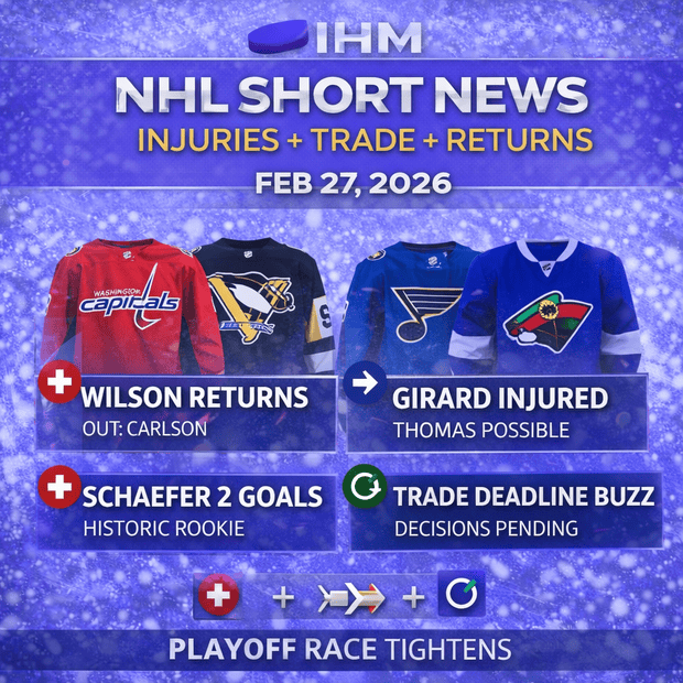 NHL SHORT NEWS | Feb 27