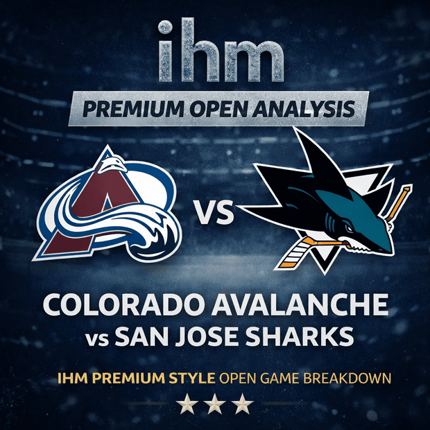 Colorado Avalanche vs San Jose Sharks - IHM Premium Open Analysis | Feb 5, 2026 | IHM Premium Open Analysis