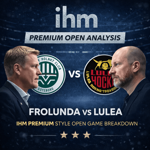 Frolunda vs Lulea Premium Open Analysis - IHM